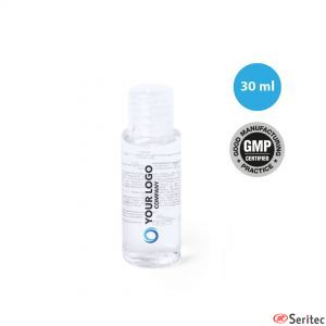 Botella gel hidroalcohlico higienizante 30 ml rellenable